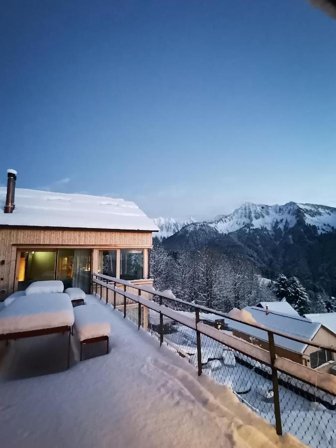 Ferienhaus Bergfrieden Laterns auf 1.170 m Exterior foto